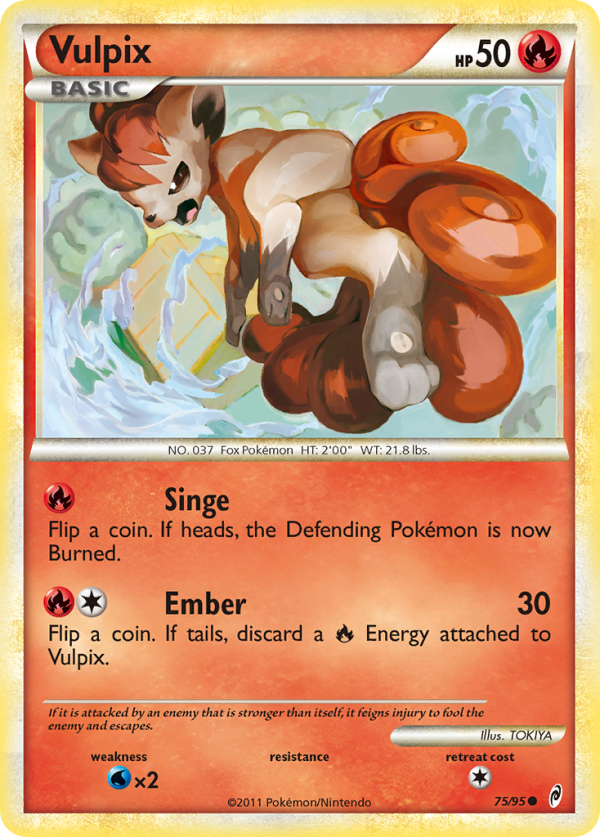 Vulpix (75 95) [HeartGold & SoulSilver: Call of Legends] Cheap