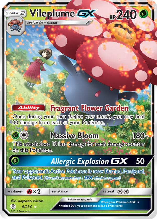 Vileplume GX (4 236) [Sun & Moon: Cosmic Eclipse] For Discount