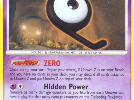 Unown Z (72 132) [Diamond & Pearl: Secret Wonders] Online Hot Sale