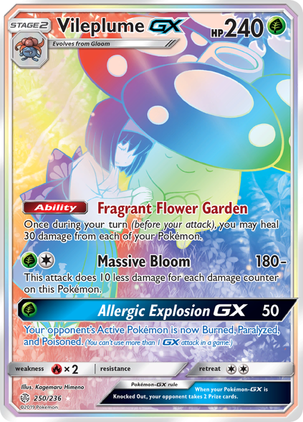 Vileplume GX (250 236) [Sun & Moon: Cosmic Eclipse] Supply