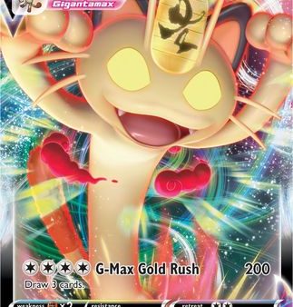 Meowth VMAX (SWSH005) (Jumbo Card) [Sword & Shield: Black Star Promos] Fashion