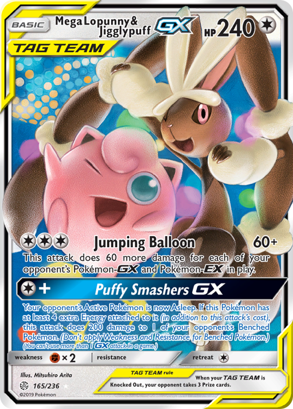 Mega Lopunny & Jigglypuff GX (165 236) [Sun & Moon: Cosmic Eclipse] Discount