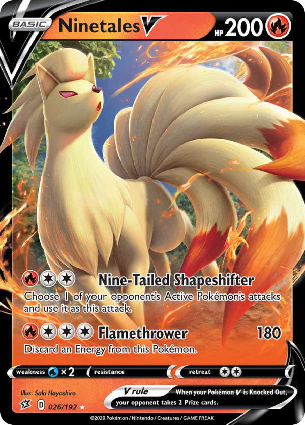 Ninetales V (026 192) [Sword & Shield: Rebel Clash] Discount