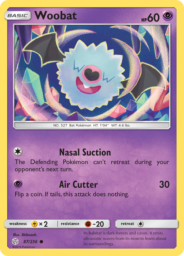 Woobat (87 236) [Sun & Moon: Cosmic Eclipse] Hot on Sale