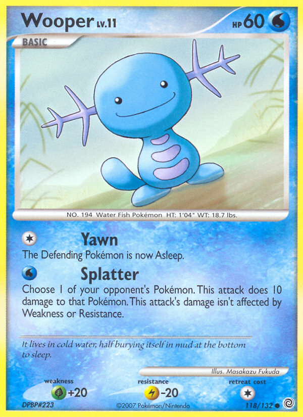 Wooper (118 132) [Diamond & Pearl: Secret Wonders] For Cheap