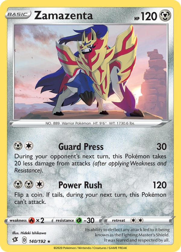 Zamazenta (140 192) (Cracked Ice Holo) (Theme Deck Exclusive) [Sword & Shield: Rebel Clash] Supply