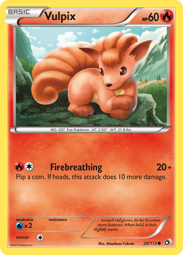 Vulpix (20 113) [Black & White: Legendary Treasures] For Cheap