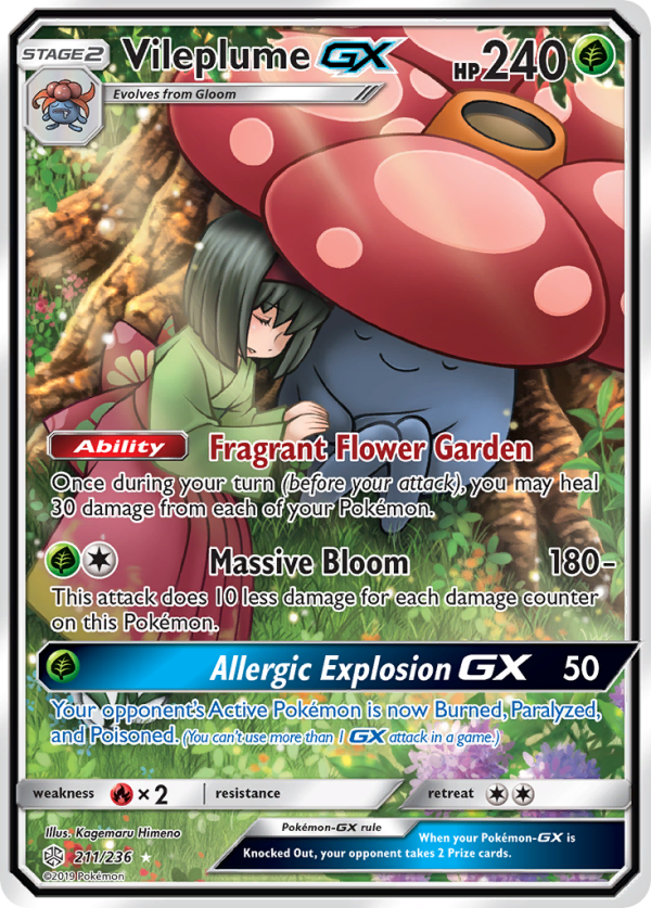 Vileplume GX (211 236) [Sun & Moon: Cosmic Eclipse] Online Hot Sale