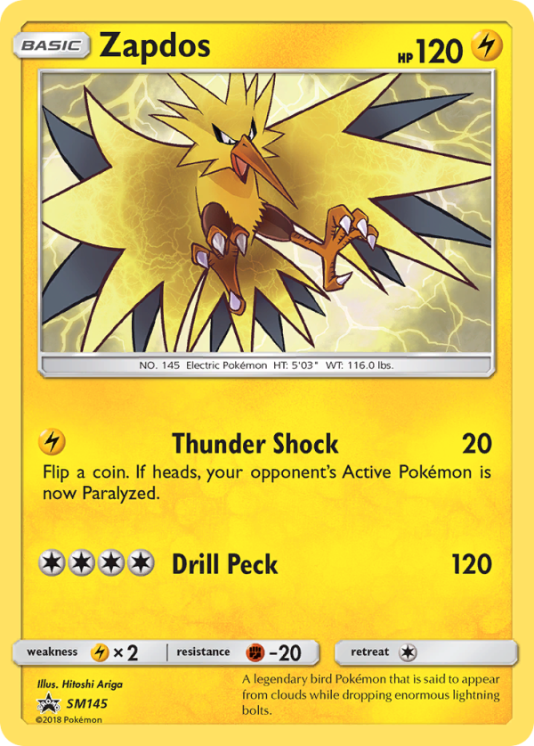 Zapdos (SM145) [Sun & Moon: Black Star Promos] Online