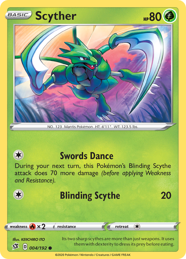 Scyther (004 192) [Sword & Shield: Rebel Clash] on Sale