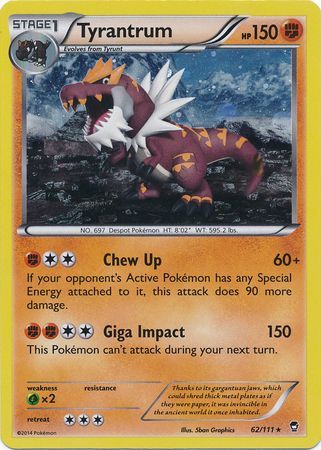 Tyrantrum (62 111) (Cosmos Holo) [XY: Furious Fists] For Discount