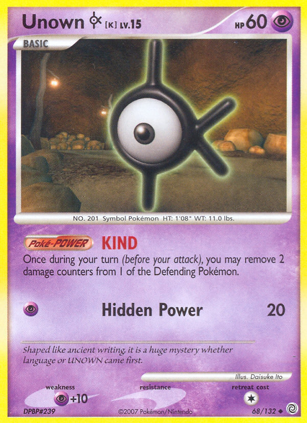 Unown K (68 132) [Diamond & Pearl: Secret Wonders] Online Hot Sale