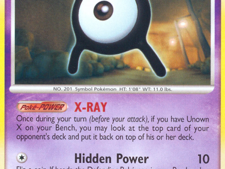 Unown X (71 132) [Diamond & Pearl: Secret Wonders] For Discount