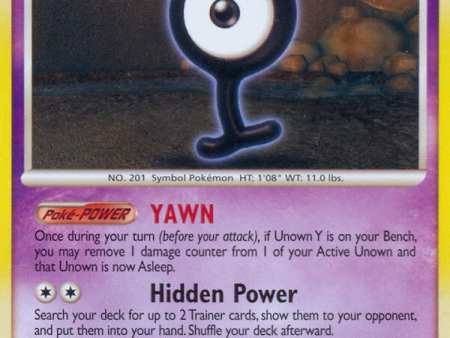 Unown Y (81 146) [Diamond & Pearl: Legends Awakened] Online Hot Sale