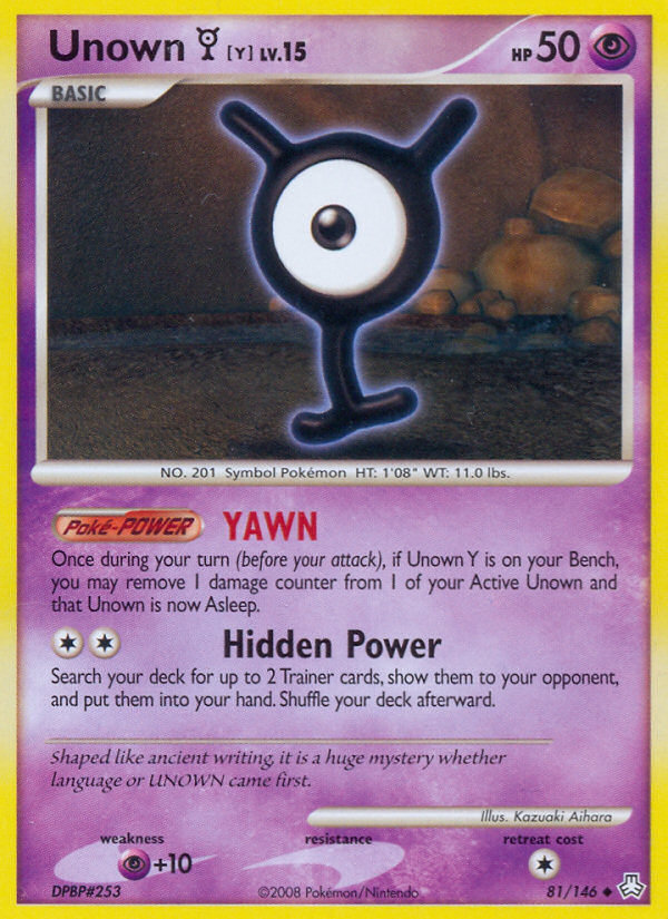 Unown Y (81 146) [Diamond & Pearl: Legends Awakened] Online Hot Sale