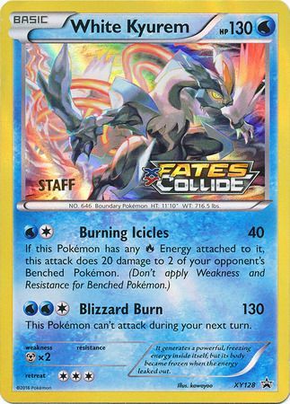 White Kyurem (XY128) (Staff) [XY: Black Star Promos] Online Hot Sale