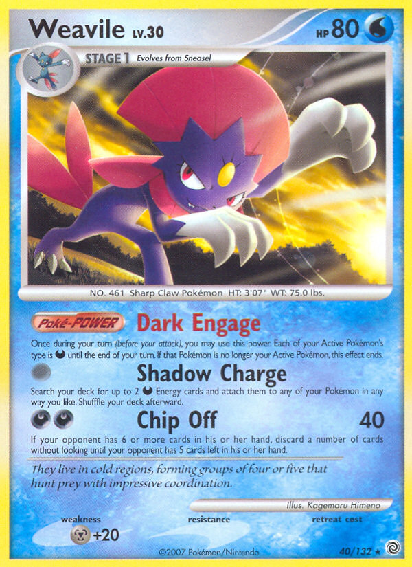 Weavile (40 132) [Diamond & Pearl: Secret Wonders] Hot on Sale