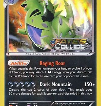 Tyranitar (XY130) (Staff) [XY: Black Star Promos] For Discount