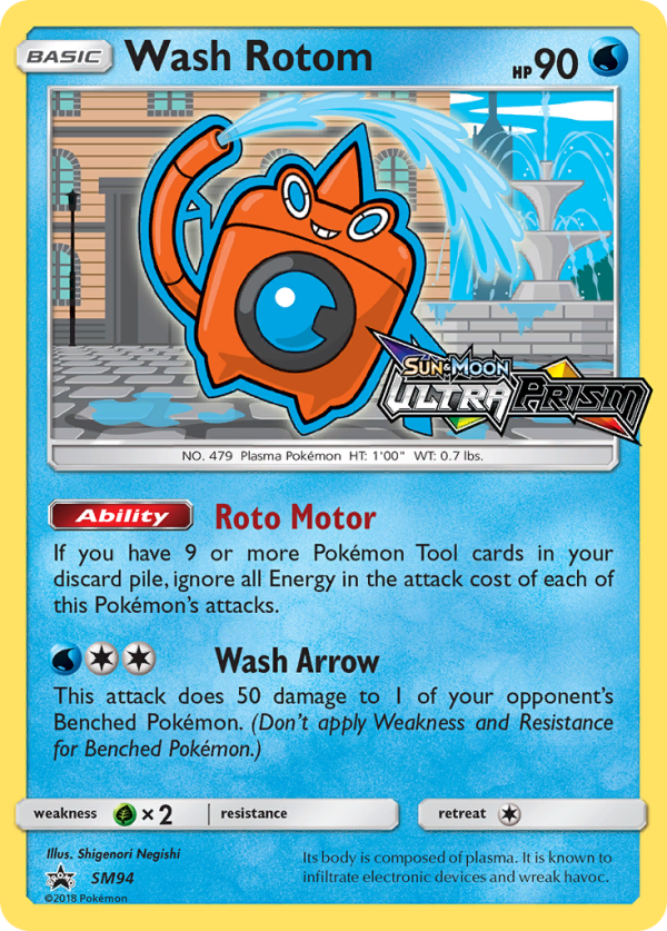 Wash Rotom (SM94) [Sun & Moon: Black Star Promos] For Cheap