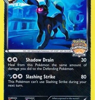 Umbreon (60 108) (Regional Championship Promo) [Black & White: Dark Explorers] Sale