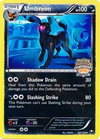 Umbreon (60 108) (Regional Championship Promo) [Black & White: Dark Explorers] Sale