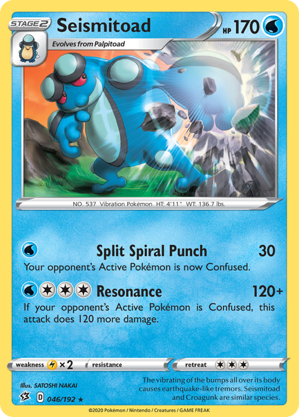 Seismitoad (046 192) [Sword & Shield: Rebel Clash] Supply