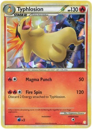 Typhlosion (32 123) (Cracked Ice Holo) [HeartGold & SoulSilver: Base Set] Sale