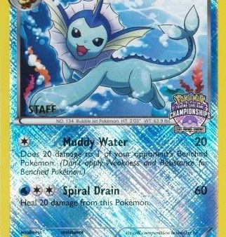 Vaporeon (25 108) (State Province Championship 2013 Promo Staff) [Black & White: Dark Explorers] Online Sale