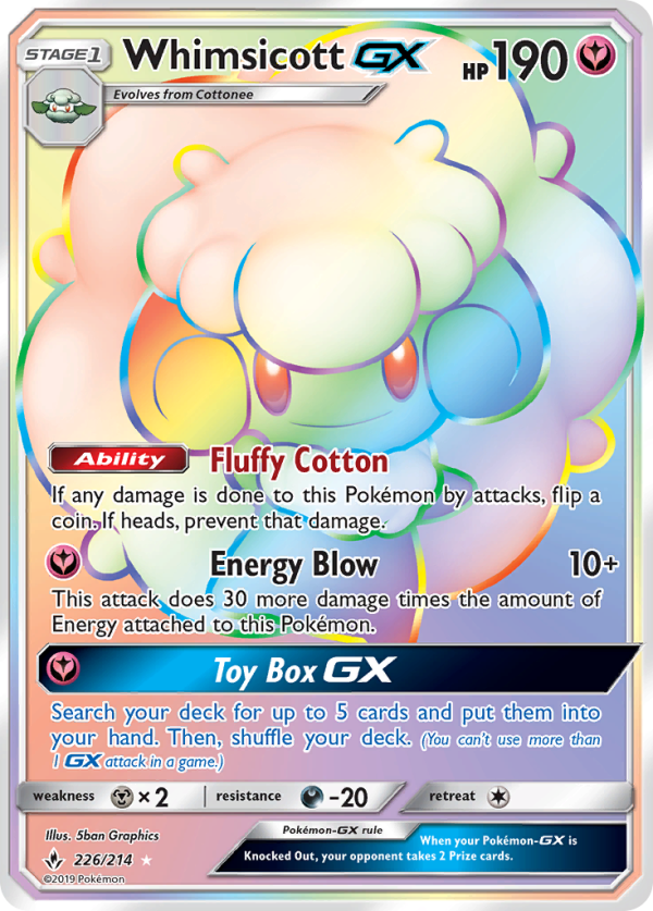 Whimsicott GX (226 214) [Sun & Moon: Unbroken Bonds] For Sale