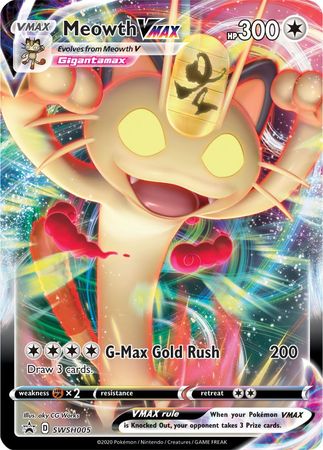 Meowth VMAX (SWSH005) [Sword & Shield: Black Star Promos] For Discount