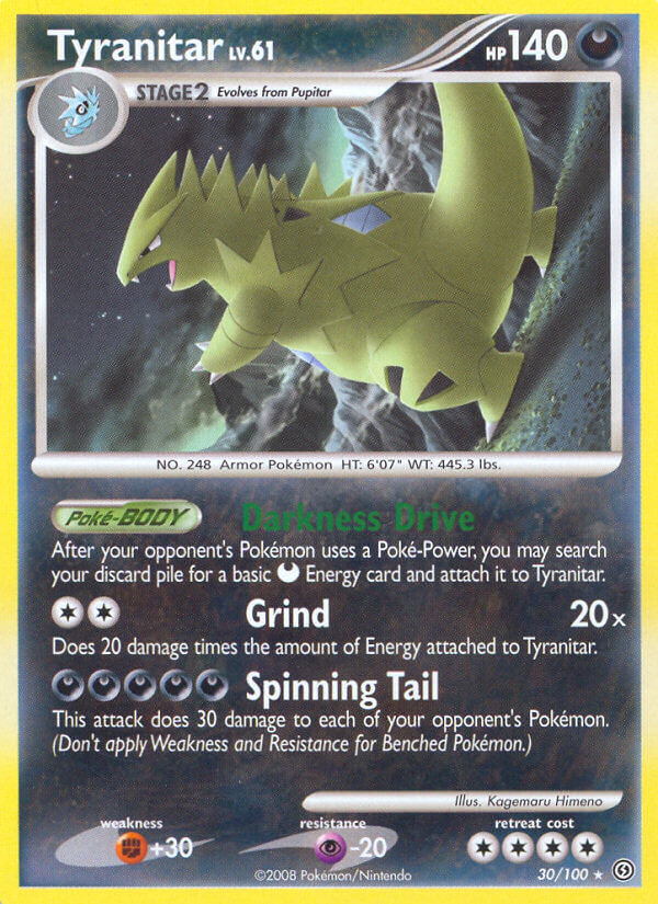 Tyranitar (30 100) (Theme Deck Exclusive) [Diamond & Pearl: Stormfront] Online now