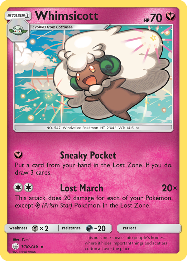 Whimsicott (148 236) [Sun & Moon: Cosmic Eclipse] Cheap