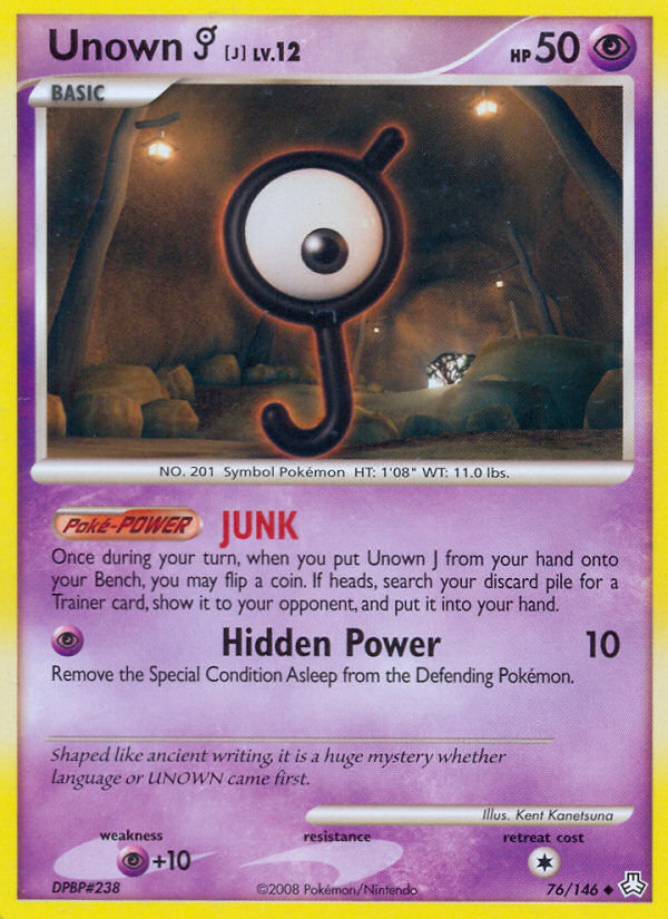 Unown J (76 146) [Diamond & Pearl: Legends Awakened] Online Hot Sale