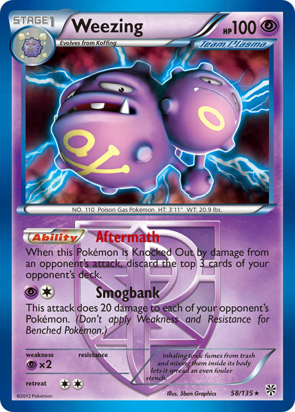 Weezing (58 135) [Black & White: Plasma Storm] Online