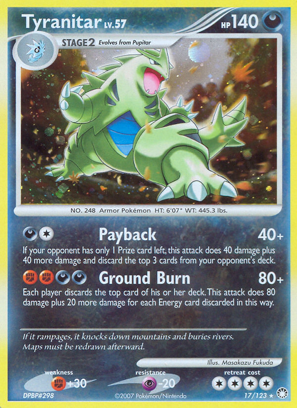 Tyranitar (17 123) [Diamond & Pearl: Mysterious Treasures] Discount