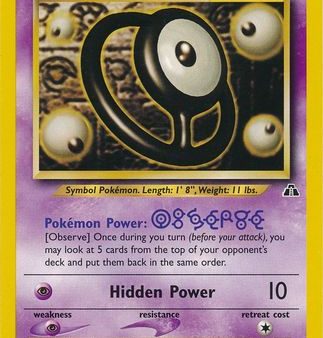 Unown [O] (69 75) [Neo Discovery Unlimited] Hot on Sale