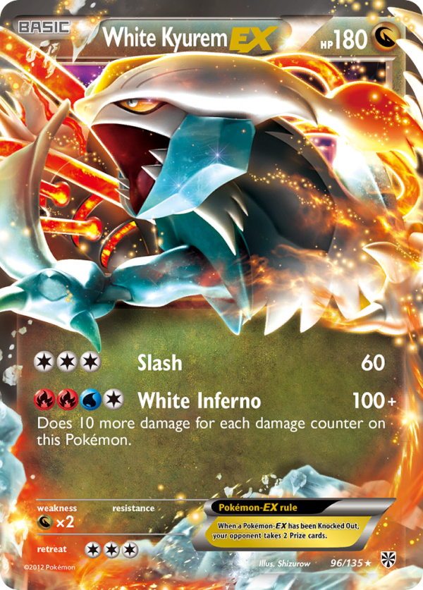 White Kyurem EX (96 135) [Black & White: Plasma Storm] Hot on Sale