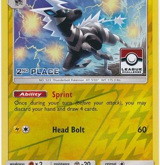 Zebstrika (82 214) (League Promo 2nd Place) [Sun & Moon: Lost Thunder] Online now