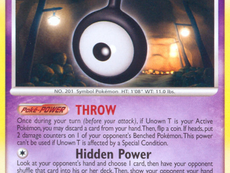 Unown T (67 123) [Diamond & Pearl: Mysterious Treasures] Sale