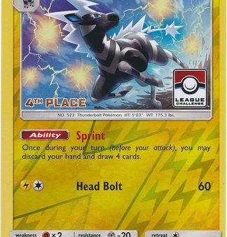 Zebstrika (82 214) (League Promo 4th Place) [Sun & Moon: Lost Thunder] Supply