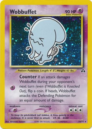 Wobbuffet (16 75) [Neo Discovery Unlimited] For Sale