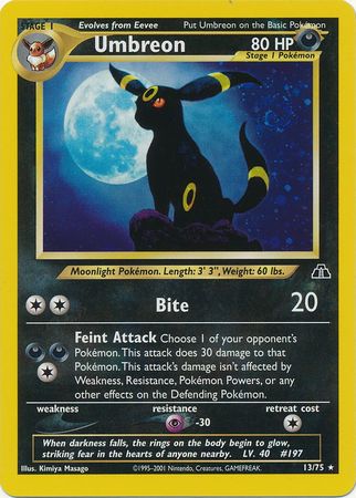 Umbreon (13 75) [Neo Discovery Unlimited] Online Sale