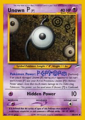 Unown [P] (58 105) [Neo Destiny Unlimited] Hot on Sale