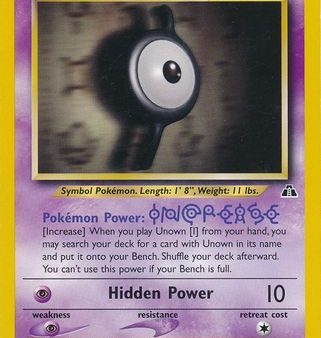 Unown [I] (68 75) [Neo Discovery Unlimited] on Sale