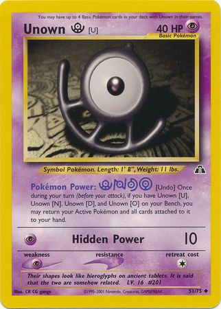 Unown [U] (51 75) [Neo Discovery Unlimited] Sale