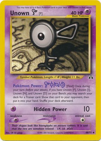 Unown [F] (48 75) [Neo Discovery Unlimited] Cheap