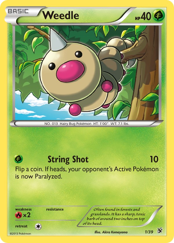 Weedle (1 39) [XY: Kalos Starter Set] Online now