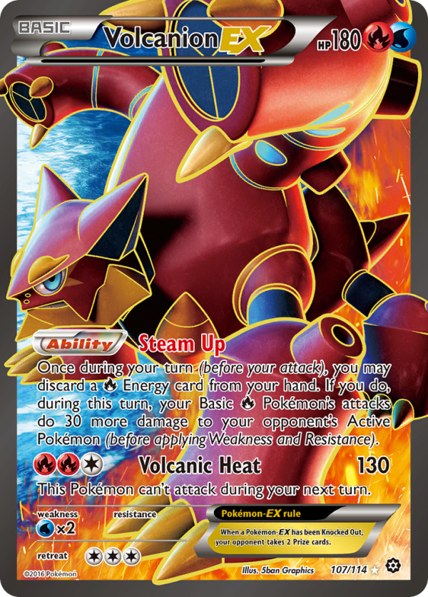 Volcanion EX (107 114) [XY: Steam Siege] Discount